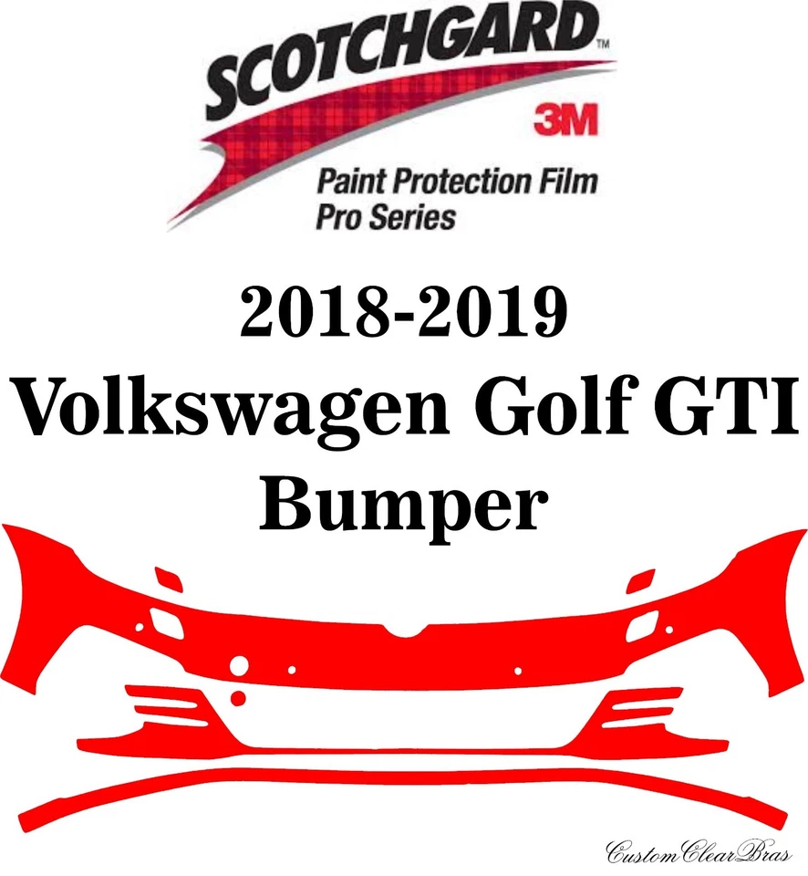 Película de protección de pintura 3M Scotchgard serie Pro 2018 2019 Volkswagen Golf GTI Foto 1 de 1