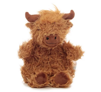 PUCKATOR Botella de calor Toro con cojín de grano Botella de cama Peluche Funda de botella de calor