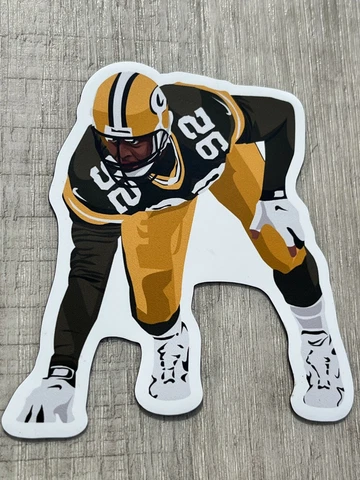 Reggie White #92 MAGNET - Green Bay Packers Die Cut Vinyl NFL Vector art Cover