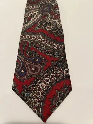 Corbata roja verde Oscar De La Renta Foto 1 de 4