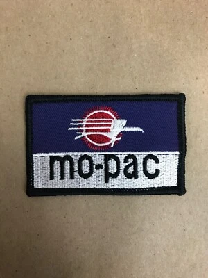 Vtg Mo-Pac Missouri Pacific Railroad Embroidered Sew On Patch Rail Train Badge - Image 1 of 4
