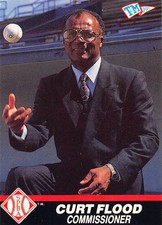 Curt Flood 1989 T&M Senior League 1    Baseball Card