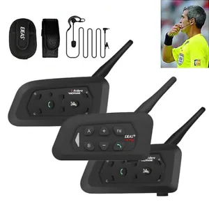 V4C PLUS +V6C x 2 Football Soccer 3 Referee Intercom Headset
