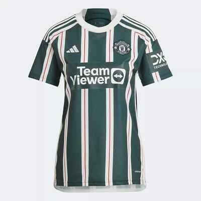Футболка выездная женская Adidas 2023-24 Manchester United средний размер - Изображение 1 из 4