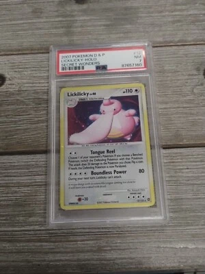 PSA 7 2007 Pokemon D&P Lickilicky-Holo  Secret Wonders FULL HOLO BLEED - Image 1 of 2