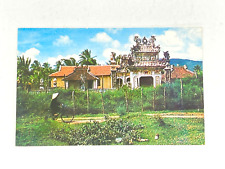 Vintage Postcard Ancient Temple South Vietnam Photo Hong Kong SC9874