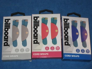 Werbetafel Kordel Wraps, je 2 rosa blau grau, insgesamt 6, neu (Kordel nicht enthalten) - Bild 1 von 2