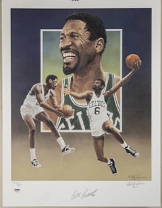BILL RUSSELL - LITHOGRAPH SIGNED CO-SIGNED BY: CHRISTOPHER PALUSO - Picture 1 of 6