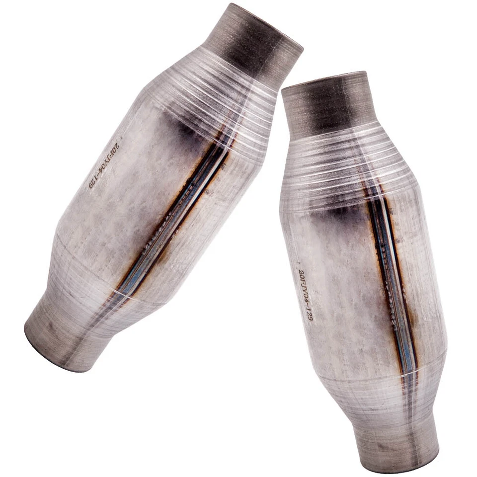 1 Pair Catalytic Converter 2.2 5inch 11" Length 400Cell Precious Metal - Image 1 of 4