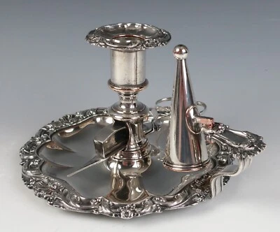 1830 Georgian Dixon & Smith Ornamentado Placa de Plata Cámara Antiguo Sheffield A Foto 1 de 4