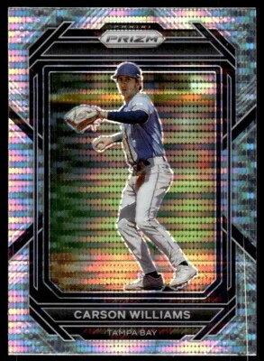 2023 PANINI PRIZM PULSAR PRIZM Carson Williams Tampa Bay Rays #121 - Image 1 of 2