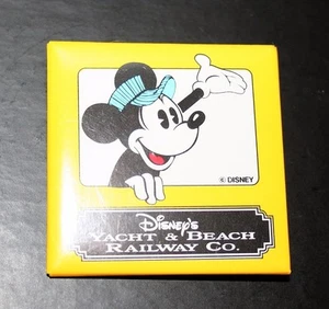 Vintage Disney's Yacht & Beach Railway Co 2" Collectible Button Pin Mickey Train - Picture 1 of 3