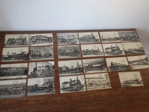 23x Cartes Postales LOCOMOTIVES DU NORD Train SNCF Ed H.M.P. v. 1945 - Imagen 1 de 11