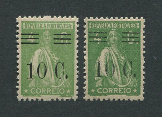 Portugal 1928 Ceres #456, TWO DIFFERENT SHADES, MNH FVF - Image 1 of 1