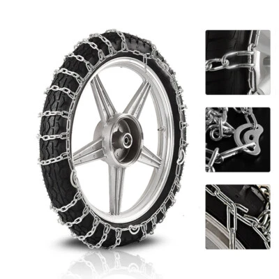 Snow Tire Chain For 300-18 Tire Motorcycle Anti-Skid Emergency Winter Driving - Изображение 1 из 4