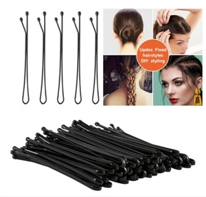 240pc Metal Bobby Pins Black Hair Grips Clips - Picture 1 of 4