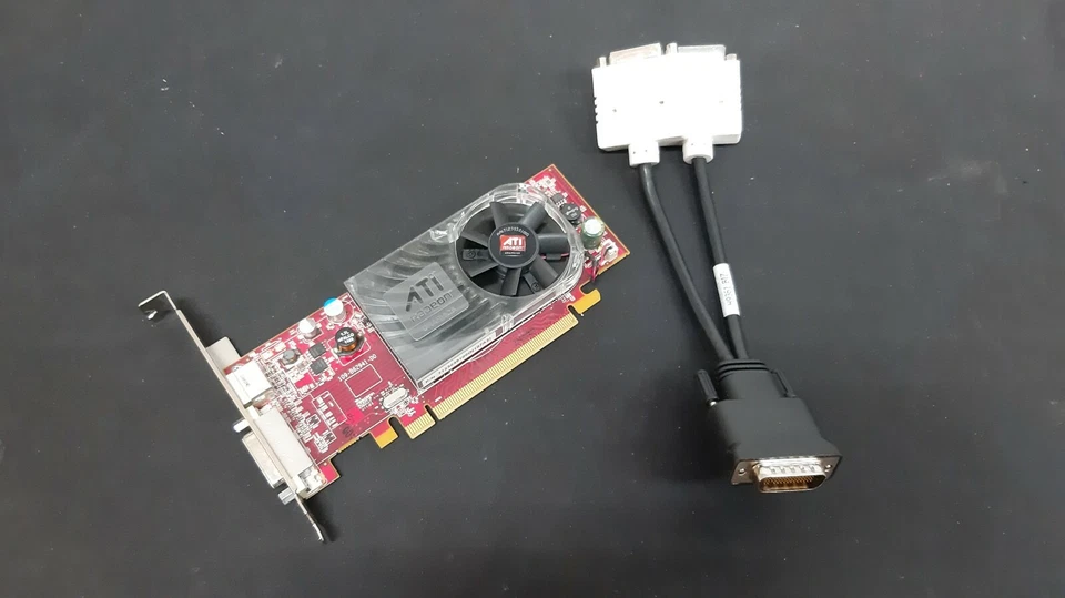 Scheda Video Grafica AMD ATI Radeon HD3450 DDR2 PCI-e DMS59 da 256Mb DirectX10 - Immagine 1 di 4