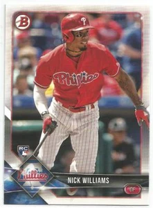 Nick Williams Philadelphia Phillies 2018 Bowman Rookie Card - Picture 1 of 3
