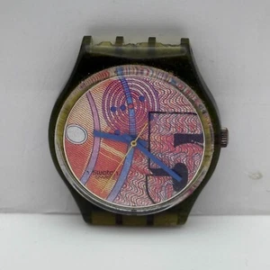 33mm Vintage 1990 Swatch Franco GG110 Uhr UNGEPRÜFT TEILE REPARATUR - Bild 1 von 15