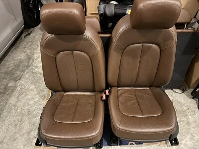 2012-2017 AUDI A6 C7 ПЕРЕДНИЕ/ЗАДНИЕ КОЖАНЫЕ СИДЕНЬЯ КОРИЧНЕВЫЙ OEM * - Изображение 1 из 4