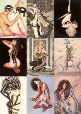 OLIVIA SERIES 1 1992 COMIC IMAGES COMPLETE BASE CARD SET OF 90 FANTASY ART