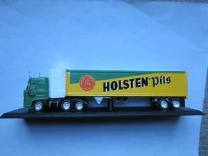 Spur HO Traktoranhänger, 2 Kastenwagen, Holsten Pils, Roskopf (Schenker),Praline - Bild 1 von 8