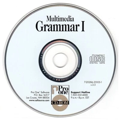 Multimedia Middle School Grammar CD-ROM for Windows - NEW CD in SLEEVE - Image 1 of 2