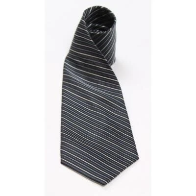 Corbata Axcess Para Hombres Rayas de Seda Regular Corbata Multicolor Rayas Negra Foto 1 de 3