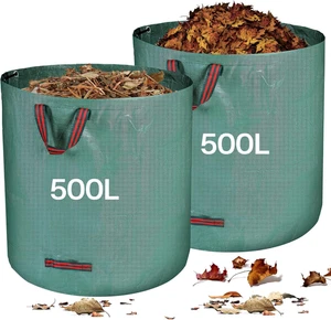 Zanfqvo Sacchi per Rifiuti Da Giardino Resistenti, 2 X 500 L Sacchi Giardinaggio - Imagen 1 de 7