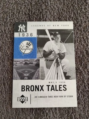 2001 Upper Deck Bronx Tales Joe DiMaggio New York Yankees Baseball Card #129 - Image 1 of 2