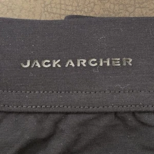 JACK ARCHER Mens Boxer Brief Large Black Slate Soft Underwear New Mid Length  - Picture 1 of 5