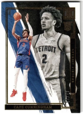 2021-22 Panini Impeccable Cade Cunningham Gold Rookie RC /49 - Image 1 of 2