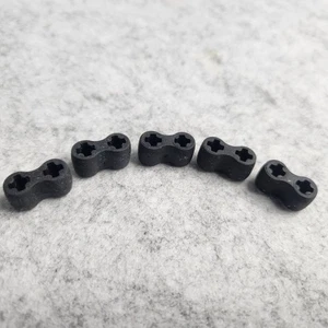 LEGO 45590 Black Technic Axle Connector Double Flexible Rubber Qty 5 - Picture 1 of 4