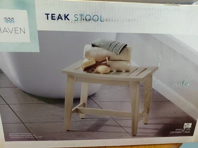 HAVEN TEAK STOOL INDOOR AND OUTDOOR - Image 1 of 4