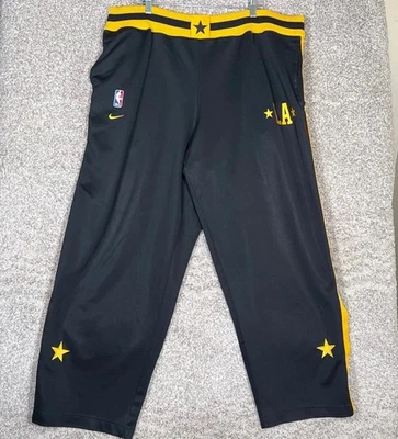 Pantalones deportivos Nike Team LA Lakers XXL negros amarillos bordados vintage All Star Foto 1 de 4