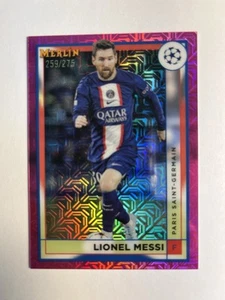 2023 Topps Merlin Soccer Lionel Messi Pink Mojo Refractor #/275🐐Awesome‼️ - Picture 1 of 2
