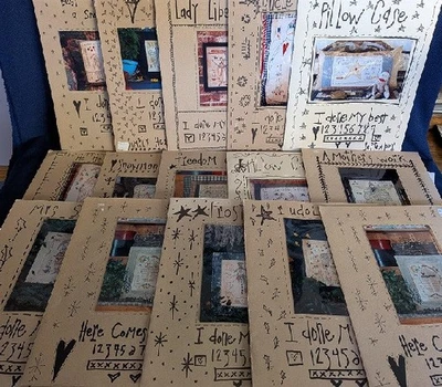 16 LOT I  DONE MY BEST PATTERNS EMBROIDERY STITCHERY NEEDLEWORK NEW/USED  WHITE - Image 1 of 4