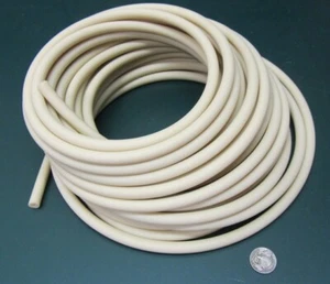 Santoprene TPV Tubing Shore 73A Natural 3/8" OD x 1/8" ID x 50 Ft Length  - Picture 1 of 11