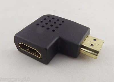 HDMI M/F Right Angle Port Saver 90 Degree Vertical Flat Left Adapter Connector - Image 1 of 4