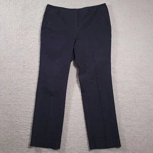 Relativity Dress Pants Women's 12 Petite Blue Straight Leg Chino Stretch - Picture 1 of 12