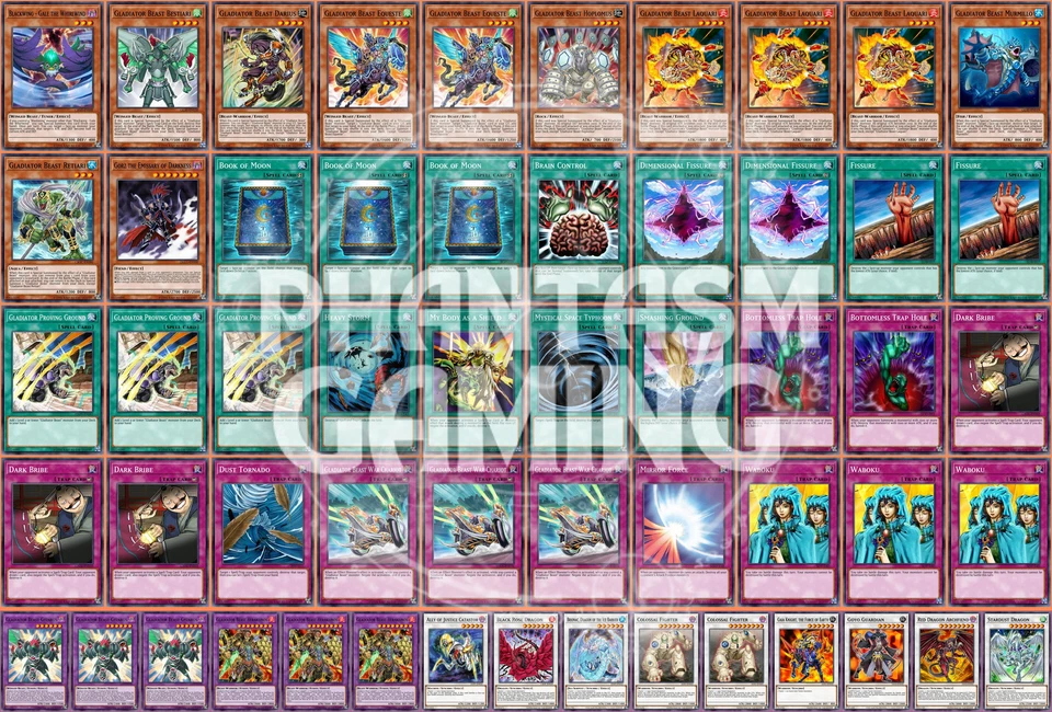 Gladiator Beast Deck Darius Bestiari Gyzarus Dark Bribe Yugioh - Image 1 of 1