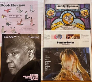 The New York Times LOT /4 Sections Sunday February 16, 2025 Magazine-Bus.-Style - Picture 1 of 5