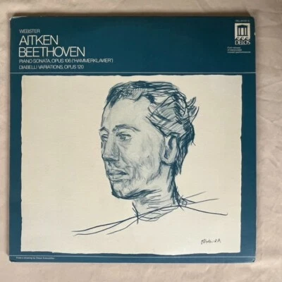 AITKEN Beethoven: Hammerklavier/Diabelli Variations 1974 2xLP DEL-24101/2 - VG+ - Image 1 of 4