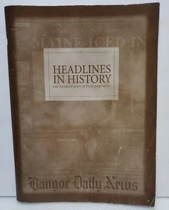 Headlines in History 1999 Front Page News of 100yrs @ Bangor Daily News Maine - Foto 1 di 12