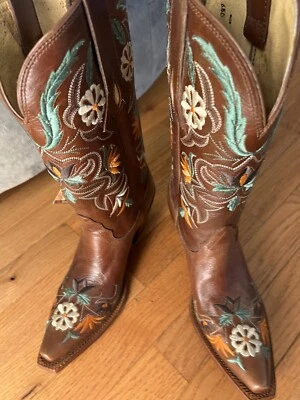 TONY LAMA ~ Botas para mujer - CINNAMON KHLOE # VF6010, talla 6,5 ~ Nuevas con etiquetas Foto 1 de 4