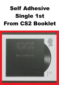 2025 AC/DC Back in Black Special SINGLE aus Booklet S/A SELBSTKLEBEND neuwertig. - Bild 1 von 1