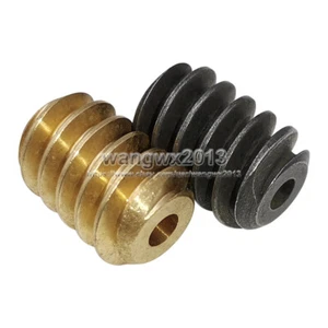 2pcs Durable Copper Motor Output Worm Wheel Gear 0.7 Modulus Φ3/3.17mm 9.6x14mm - Picture 1 of 10