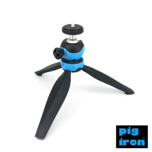 Travel Tripod Compact Tabletop with Ball Head Adjustable Flexible Pig Iron MT-1 - Picture 1 of 22