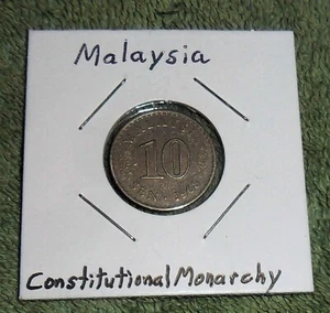 JB RFM 79223 Malaysia Constitutional Monarchy 1968 10 Sen VF Condition. KM3 - Picture 1 of 2