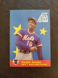 Tarjeta insertada del equipo Fleer All Star 1986 de Wight Gooden #10 New York Mets - Imagen 1 de 2